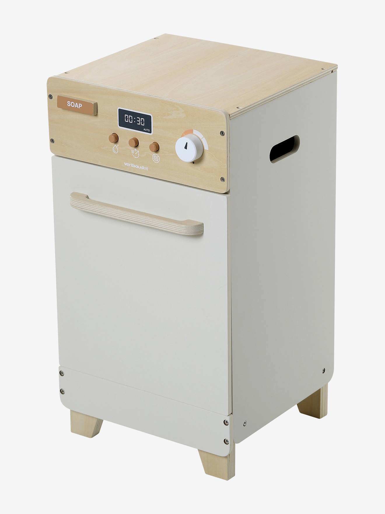 Lave-vaisselle en bois FSC blanc