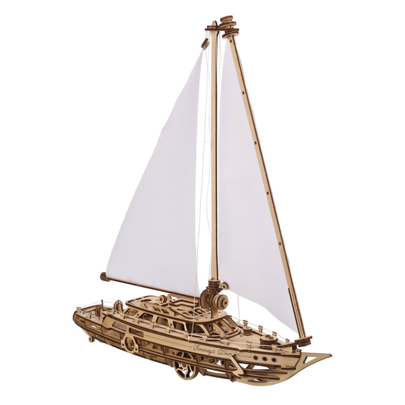 Le Rêve De Sérénité – Maquette Mécanique De Voilier À Assembler En Bois Brown