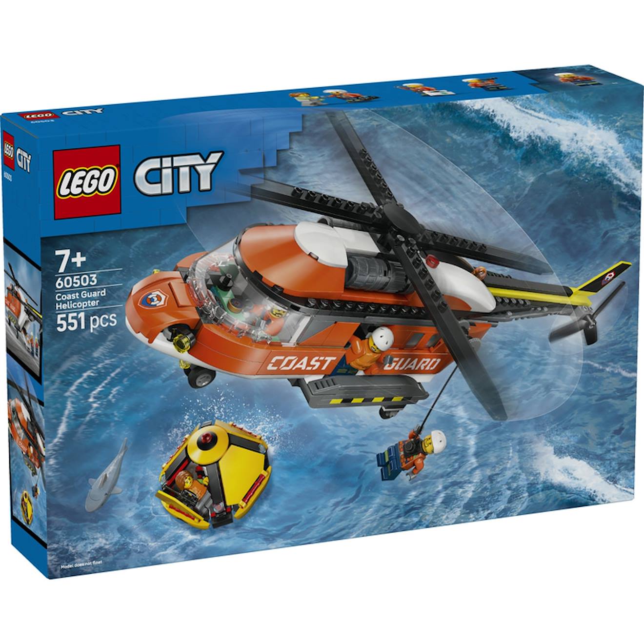 Lego 60503 - L'hélicoptère Des Garde-côtes Multicolore