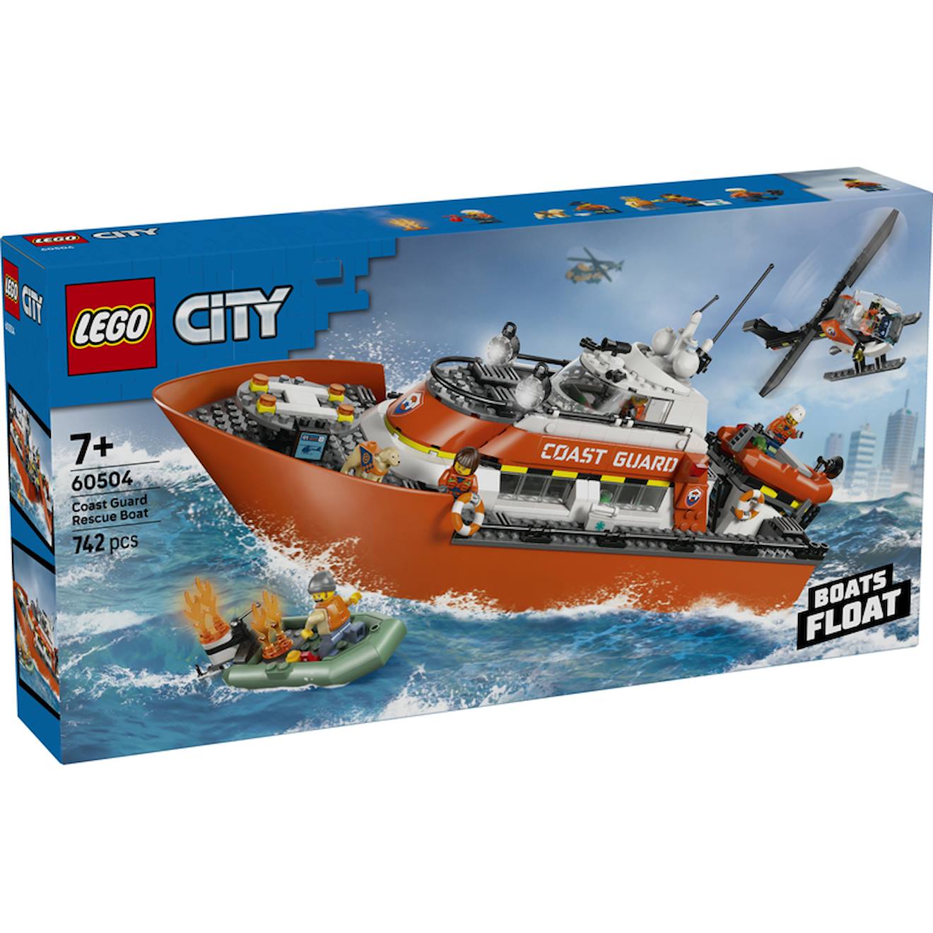 Lego 60504 - Bateau Et Hélicoptère Des Gardes-côtes City Multicolore
