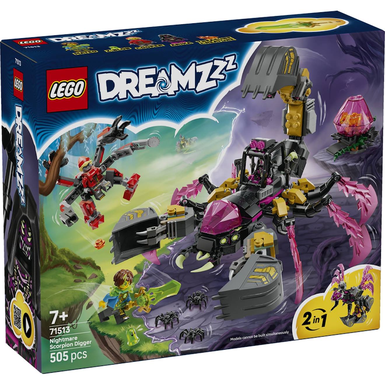 Lego 71513 - Pelleteuse Scorpion Dreamzzz Multicolore