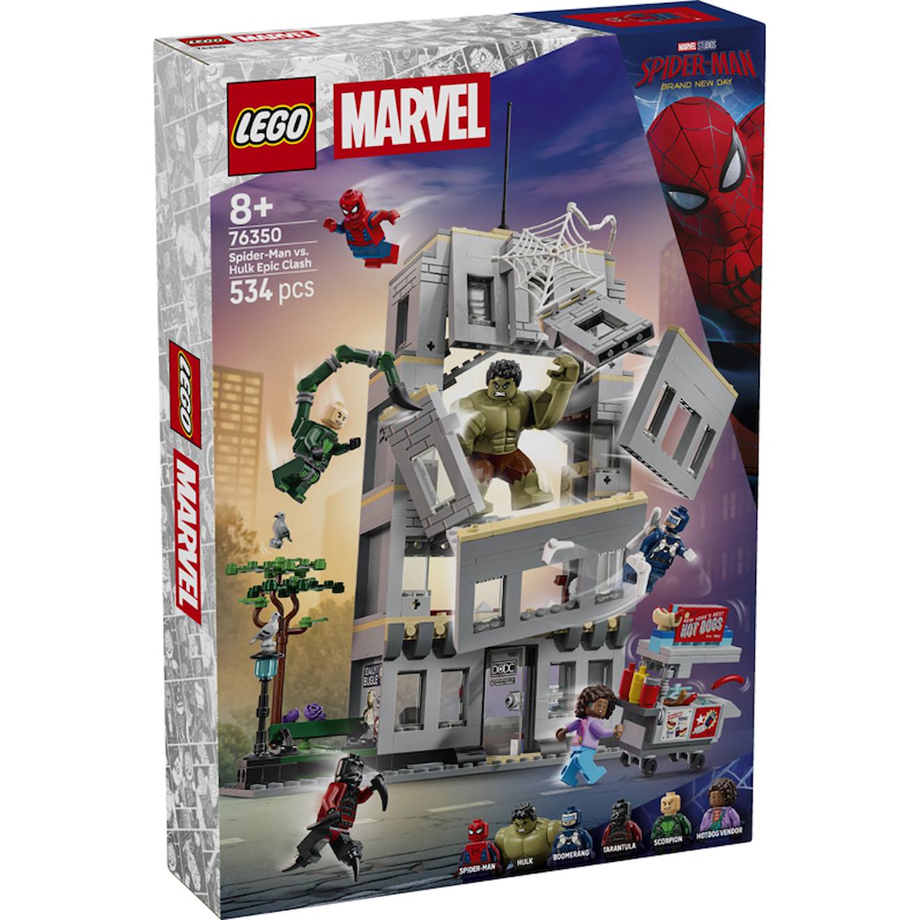 Lego 76350 - L'affrontement Légendaire Entre Spider-man Et Hulk Multicolore