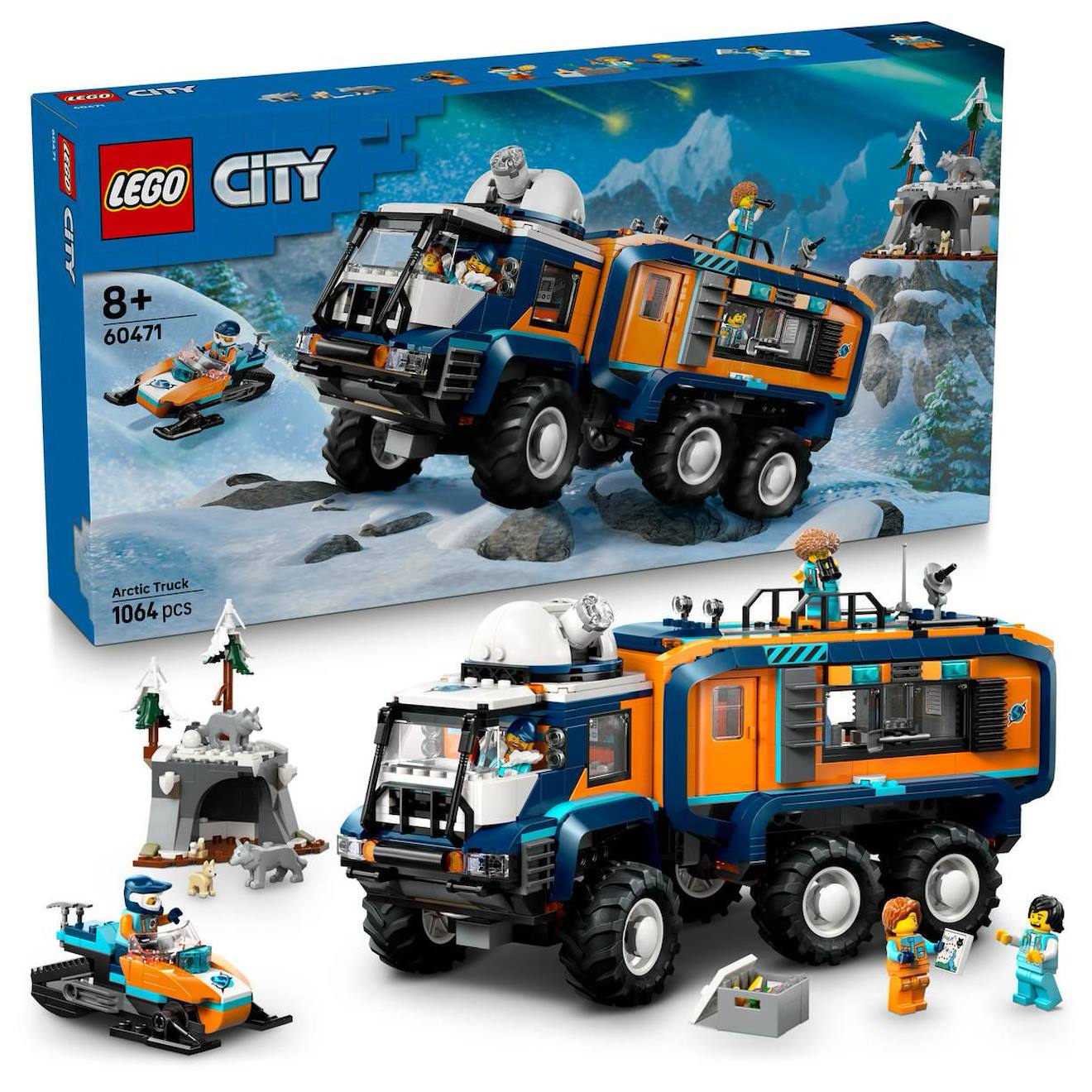 Lego City - Le Camion Scientifique Des Explorateurs En Arctique - 60471 Multicolore