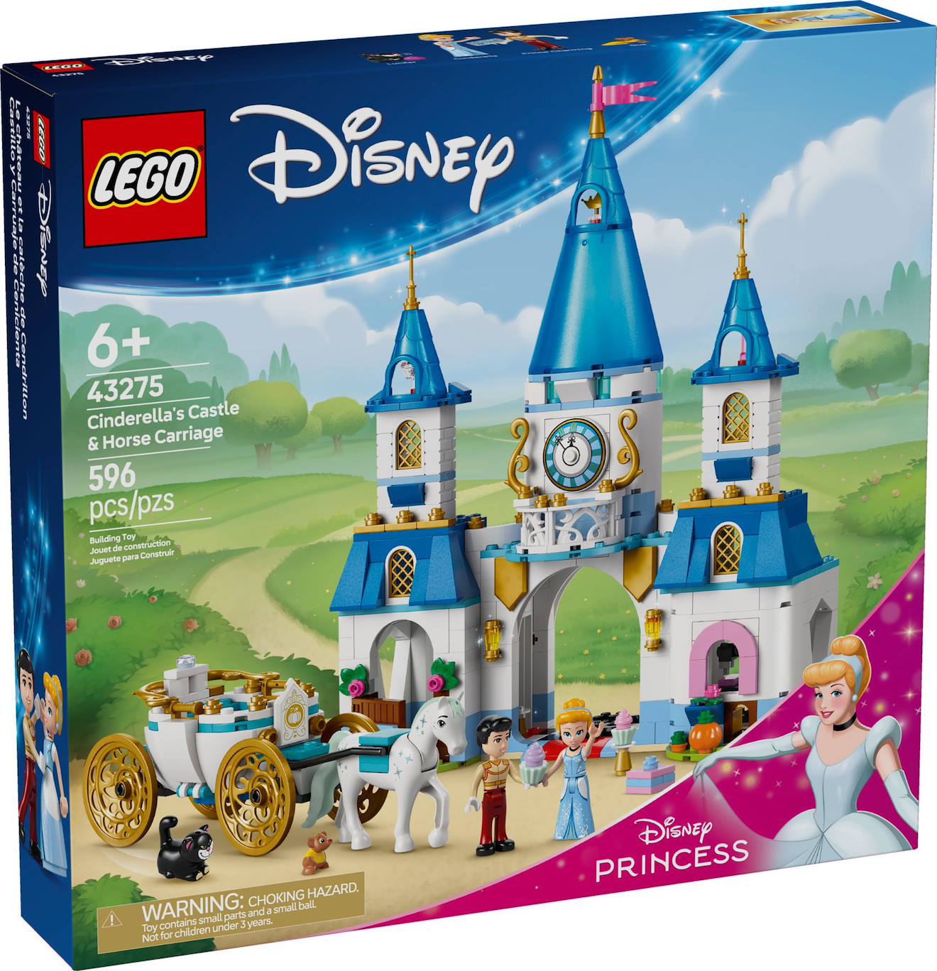 Lego Disney - Le Château De Cendrillon Et La Calèche - 43275 Multicolore