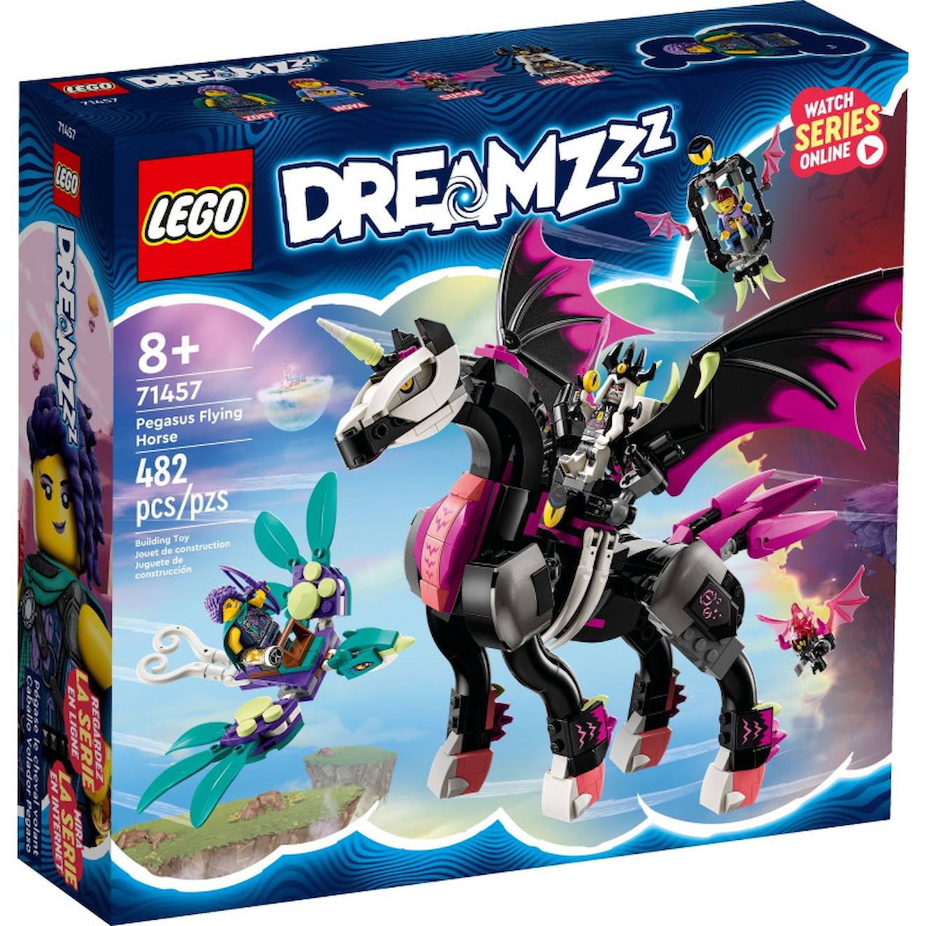 Lego Dreamzzz 71457 Pégase, Le Cheval Volant Multicolore