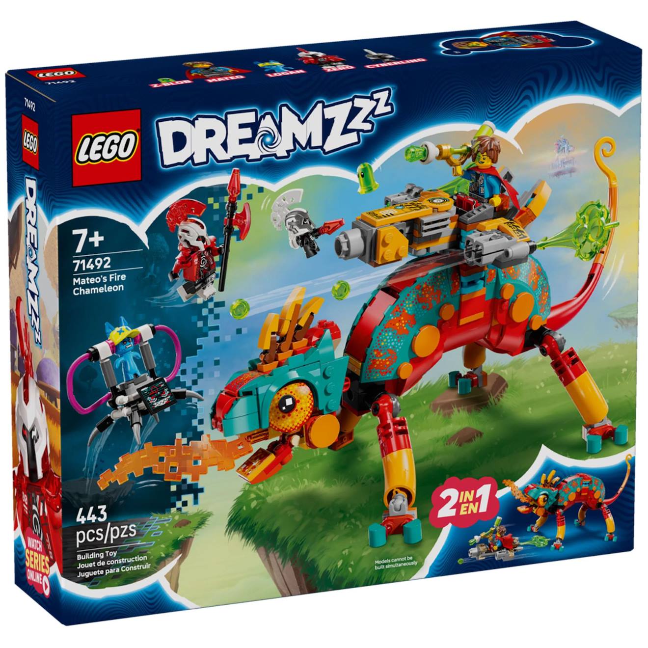 Lego Dreamzzz - Le Caméléon Cracheur De Feu De Mateo - 71492 Multicolore