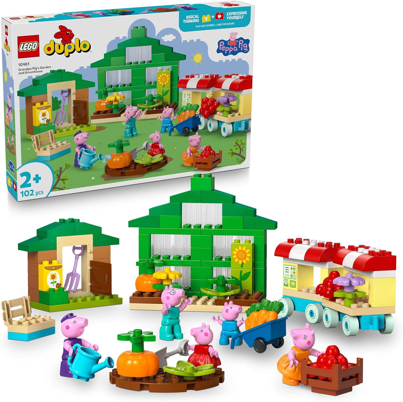 Lego Duplo 10461 Le Jardin De Papy Pig Et La Serre - Peppa Pig Multicolore