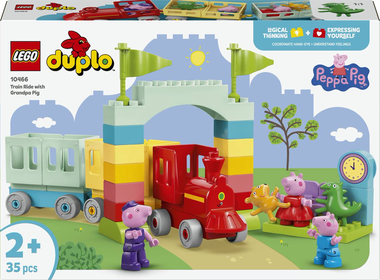 Lego Duplo 10466 Le Voyage En Train Avec Papy Pig - Peppa Pig Multicolore