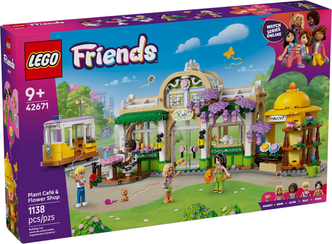 Lego Friends - Café Des Plantes Et Kiosque À Fleurs - 42671 Multicolore