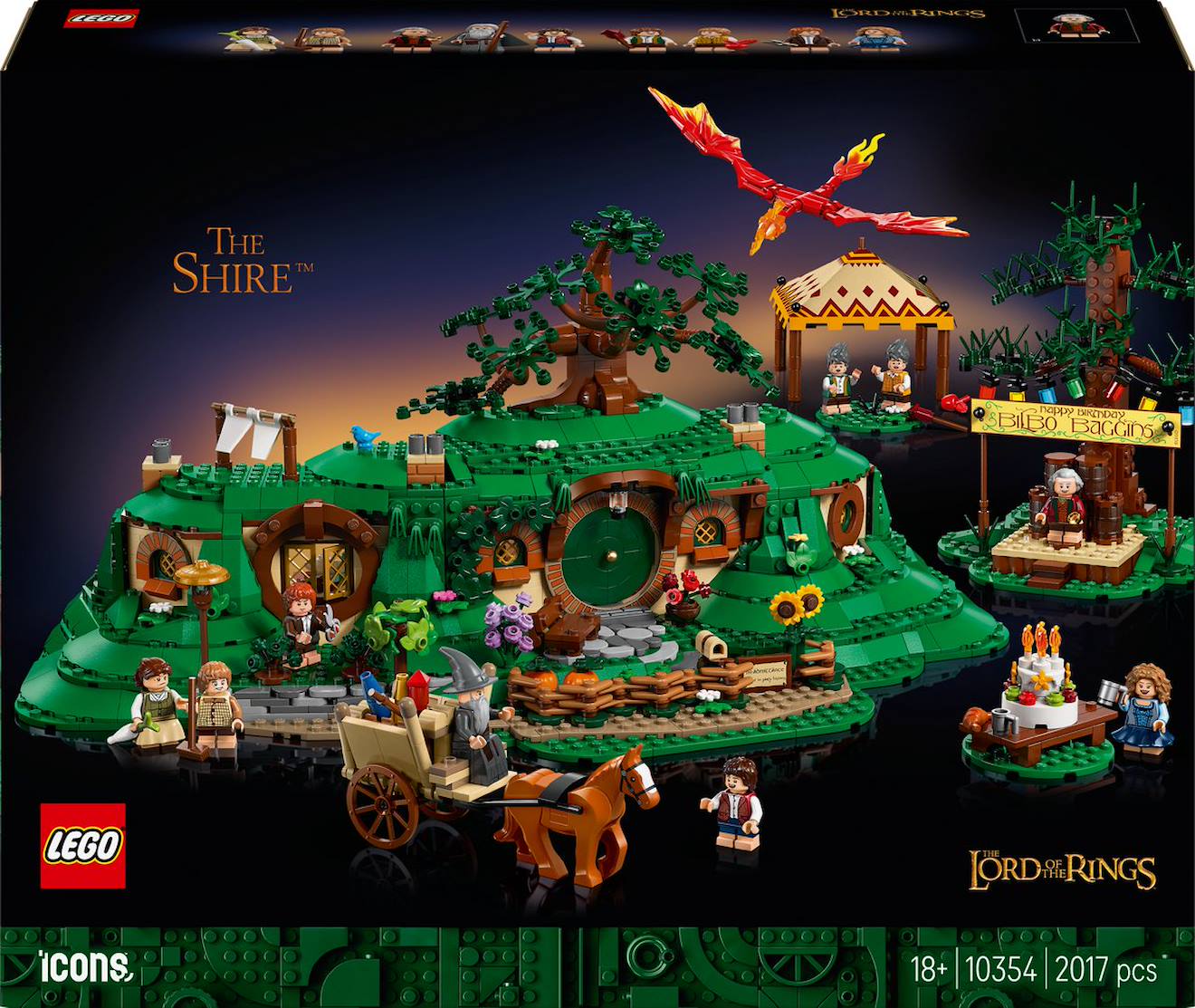 Lego Icons 10354 Le Seigneur Des Anneaux : La Comté Multicolore