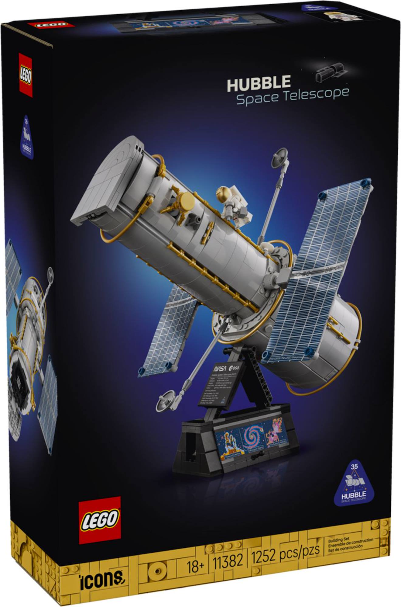 Lego Icons 11382 Le Télescope Spatial Hubble Multicolore