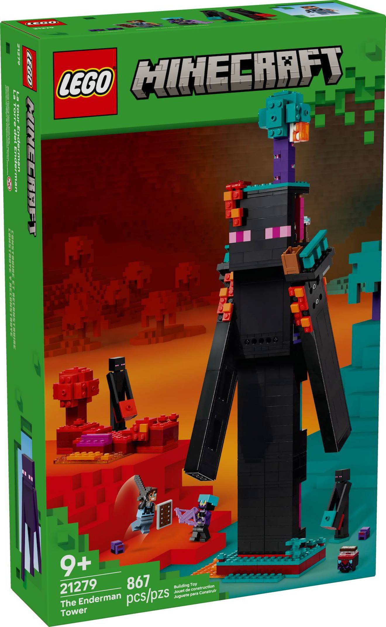 Lego Minecraft - La Tour De L'enderman - 21279 Multicolore