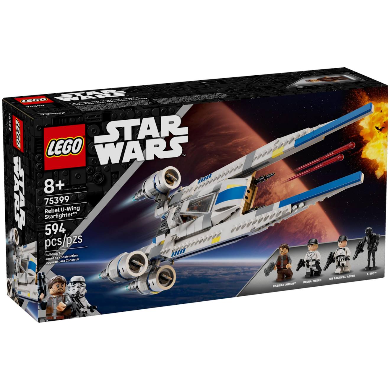 Lego Star Wars - Le Chasseur Stellaire U-wing De L'alliance Rebelle - 75399 Multicolore