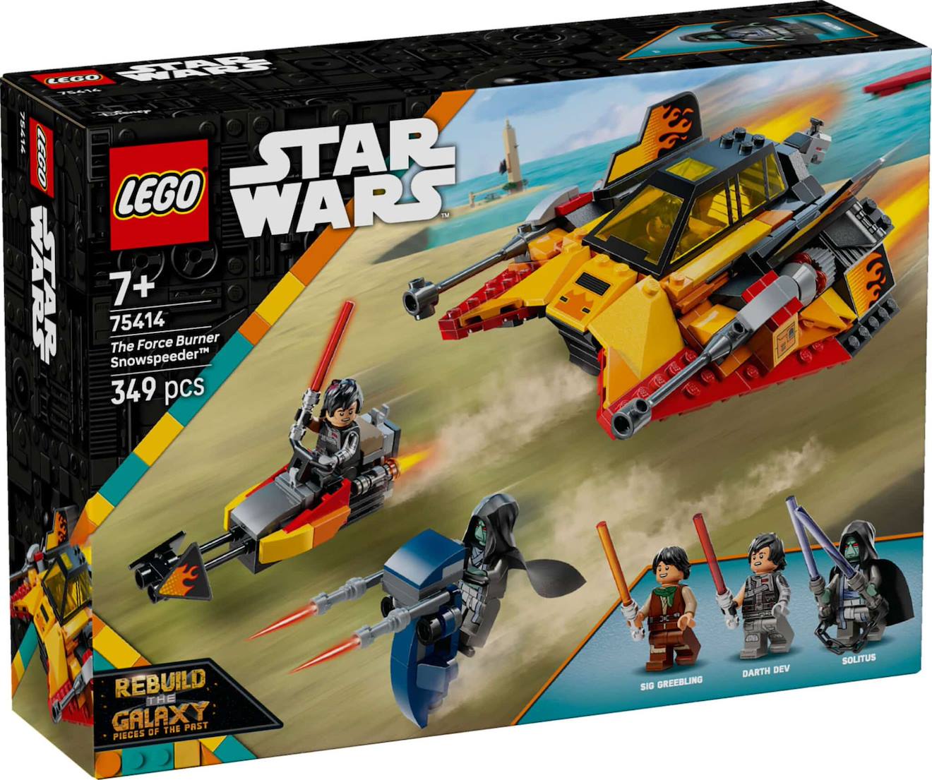 Lego Star Wars - Le Snowspeeder En Flammes - 75414 Multicolore