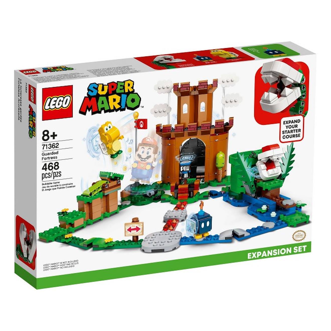 Lego Super Mario 71362 Ensemble D’extension La Forteresse De La Plante Piranha Multicolore