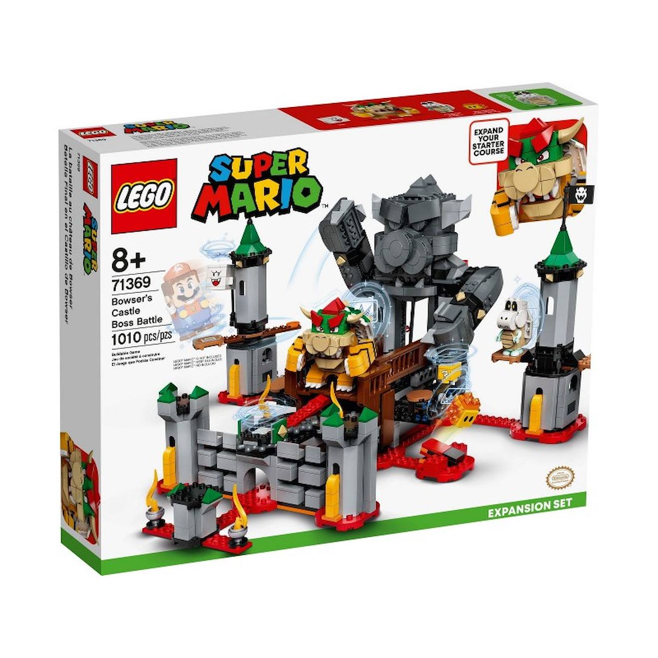 Lego Super Mario 71369 Ensemble D’extension La Bataille Du Château De Bowser Multicolore