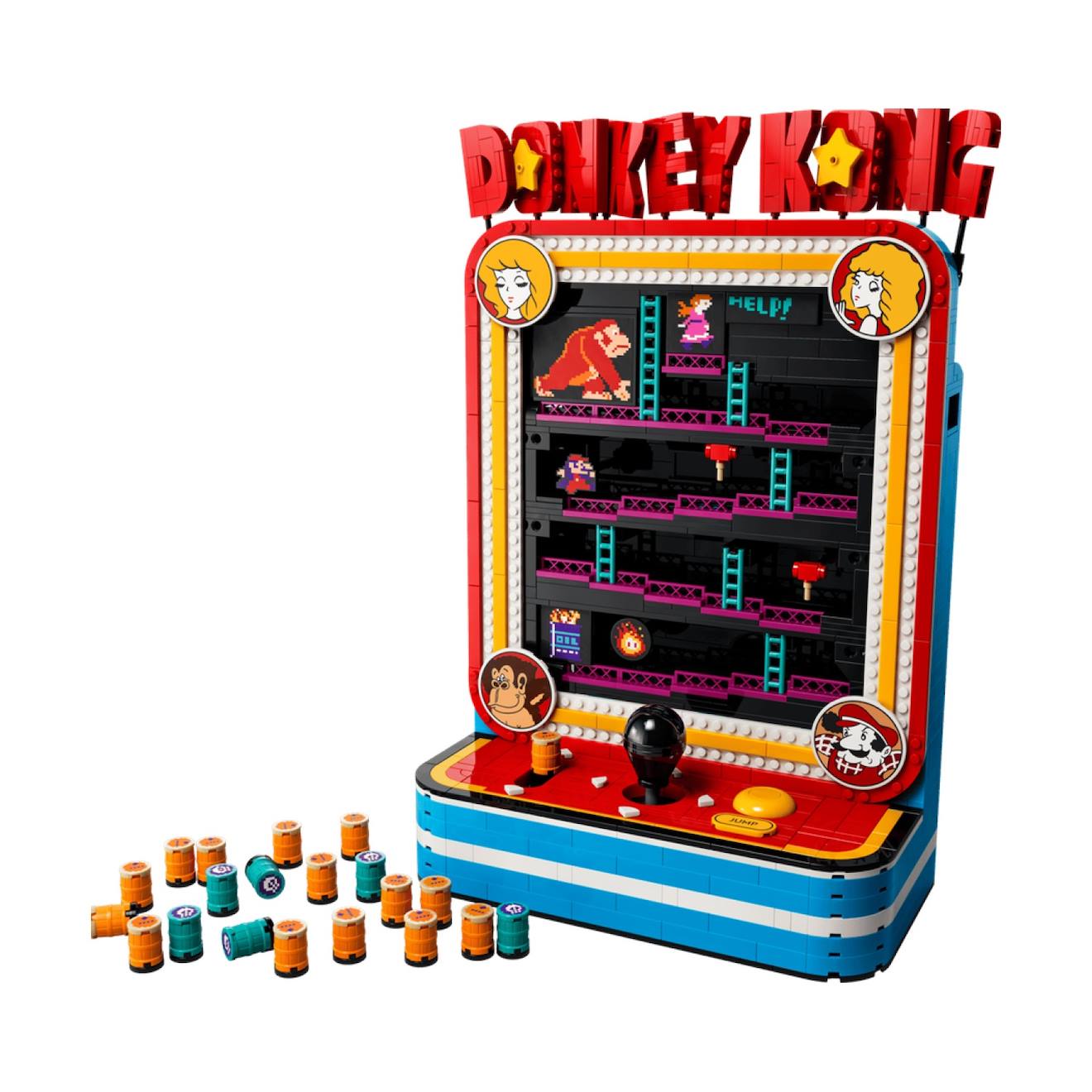 Lego Super Mario 72051 Jeu D’arcade Donkey Kong Multicolore