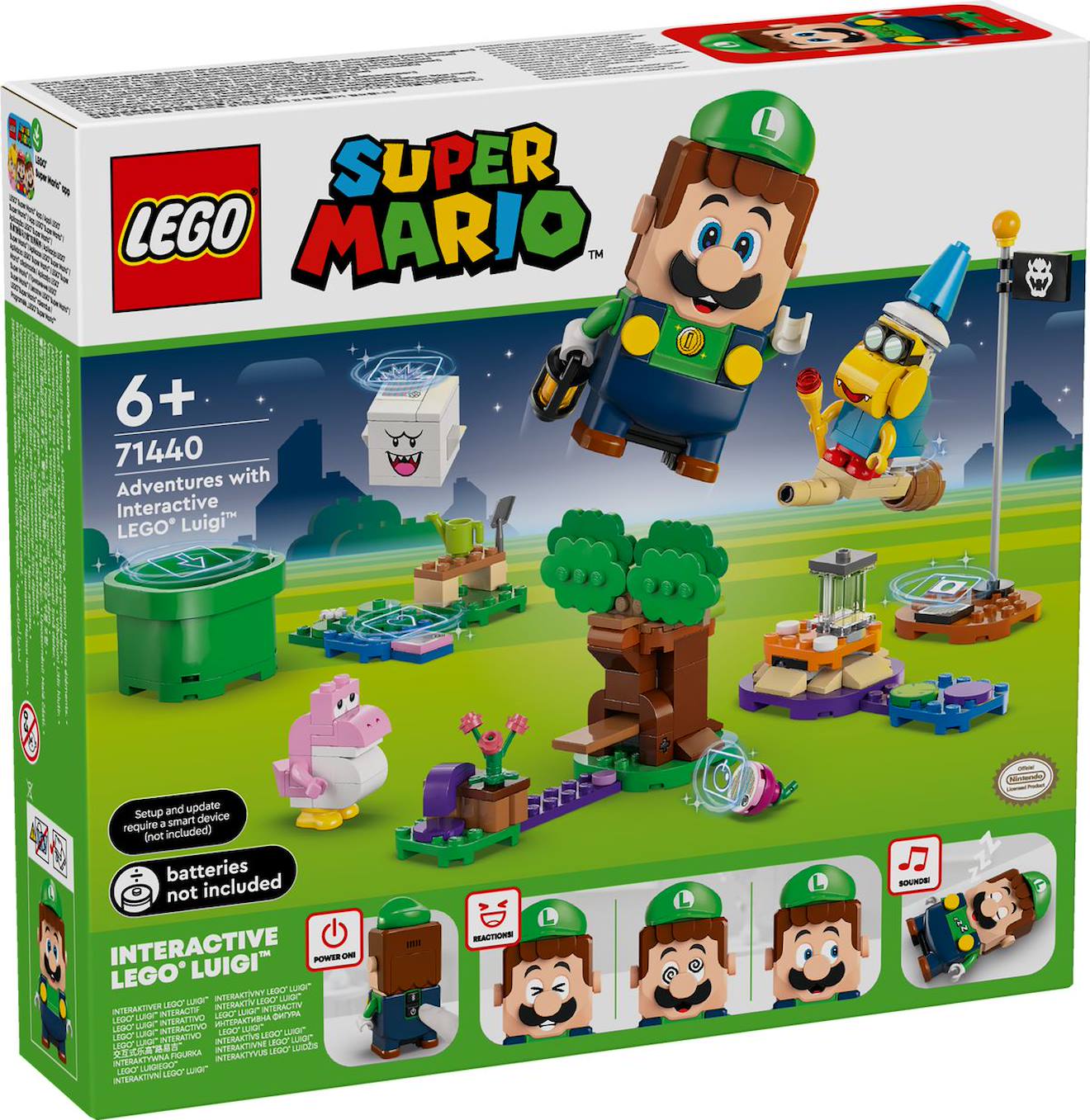 Lego Super Mario - Les Aventures De Lego Luigi Interactif - 71440 Multicolore