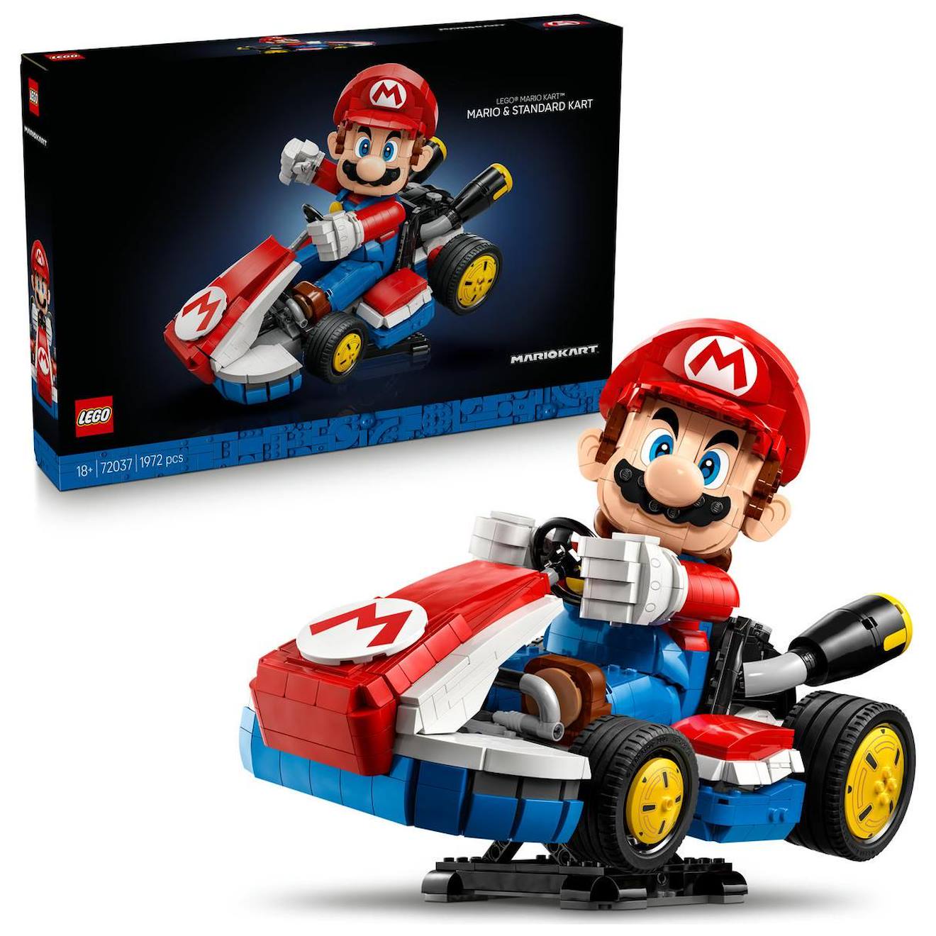 Lego Super Mario - Mario Kart : Mario Et Kart Standard - 72037 Multicolore