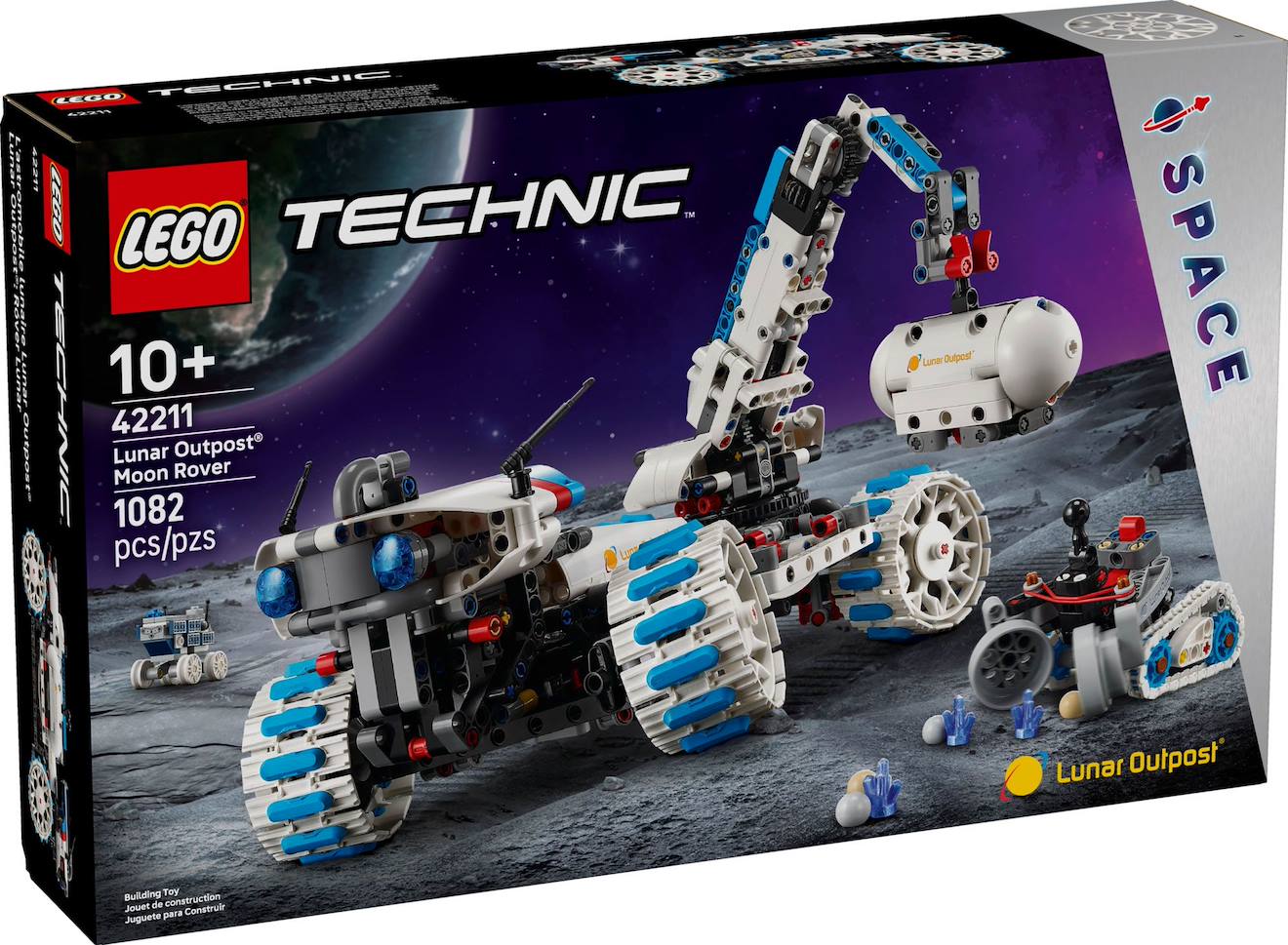 Lego Technic - Véhicule Lunaire Lunar Outpost - 42211 Multicolore