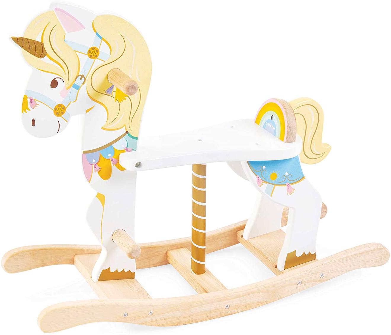 Licorne À Bascule Carrousel Blanc
