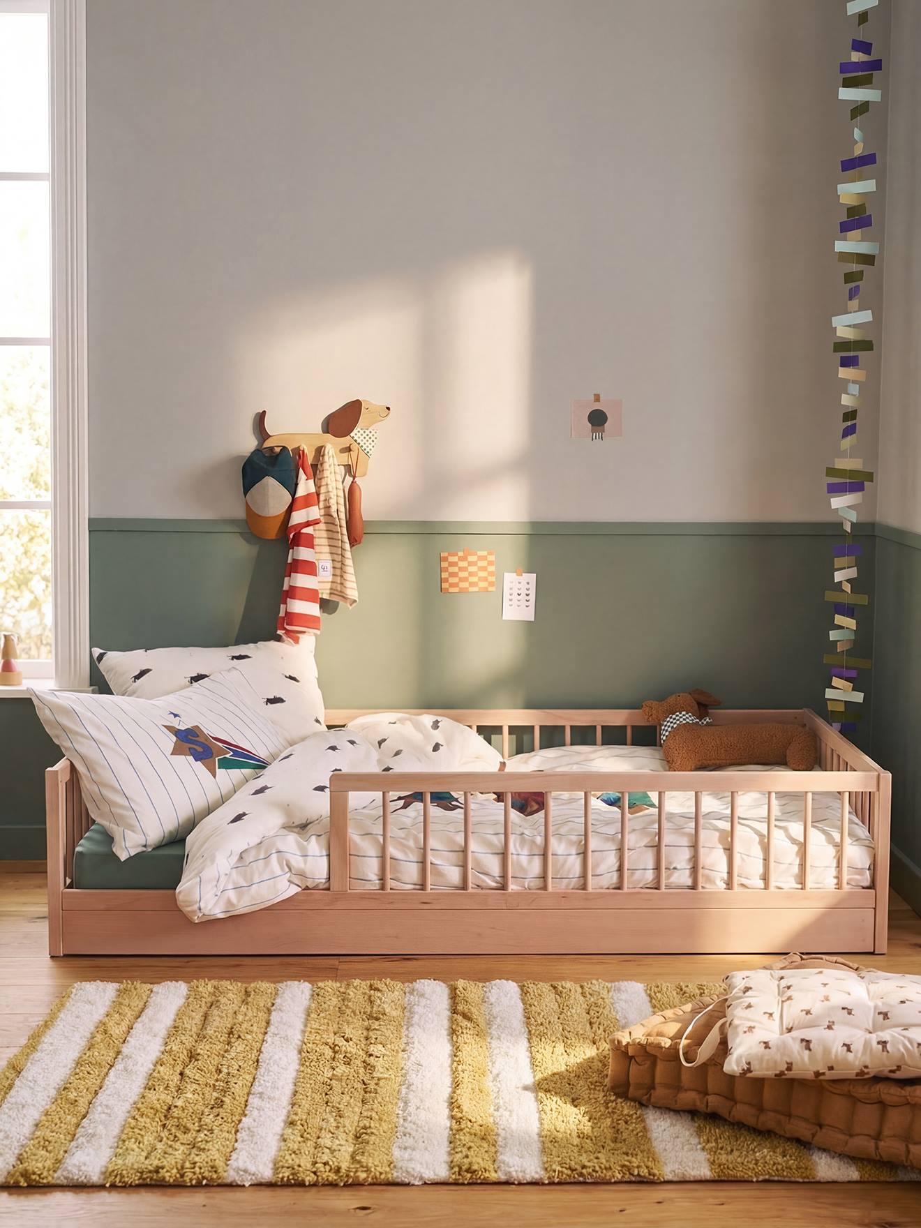 Lit au sol enfant 90x190cm bois