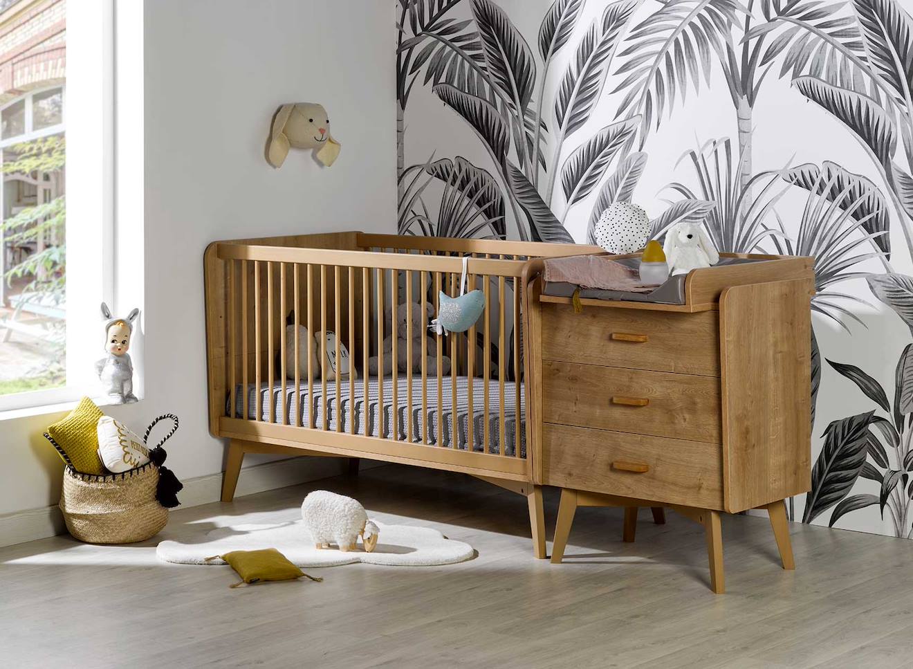 Lit Bébé Évolutif Vintage Icone Bois