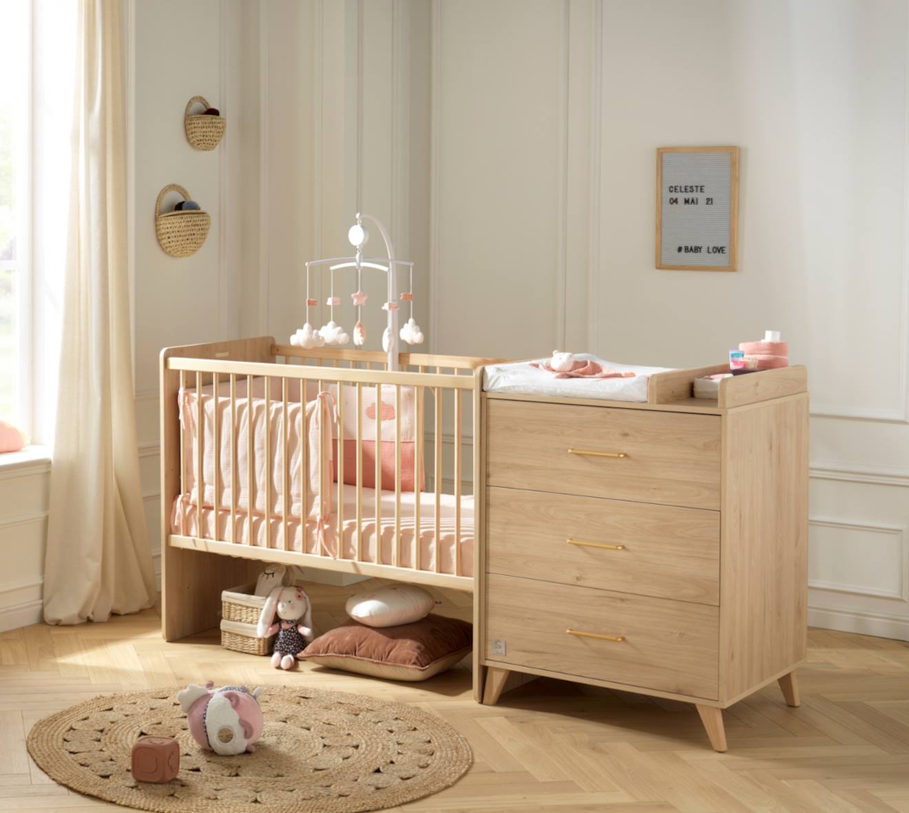 Lit Combiné 120x60 Évolutif En 90x190 Arty - Arty Marron