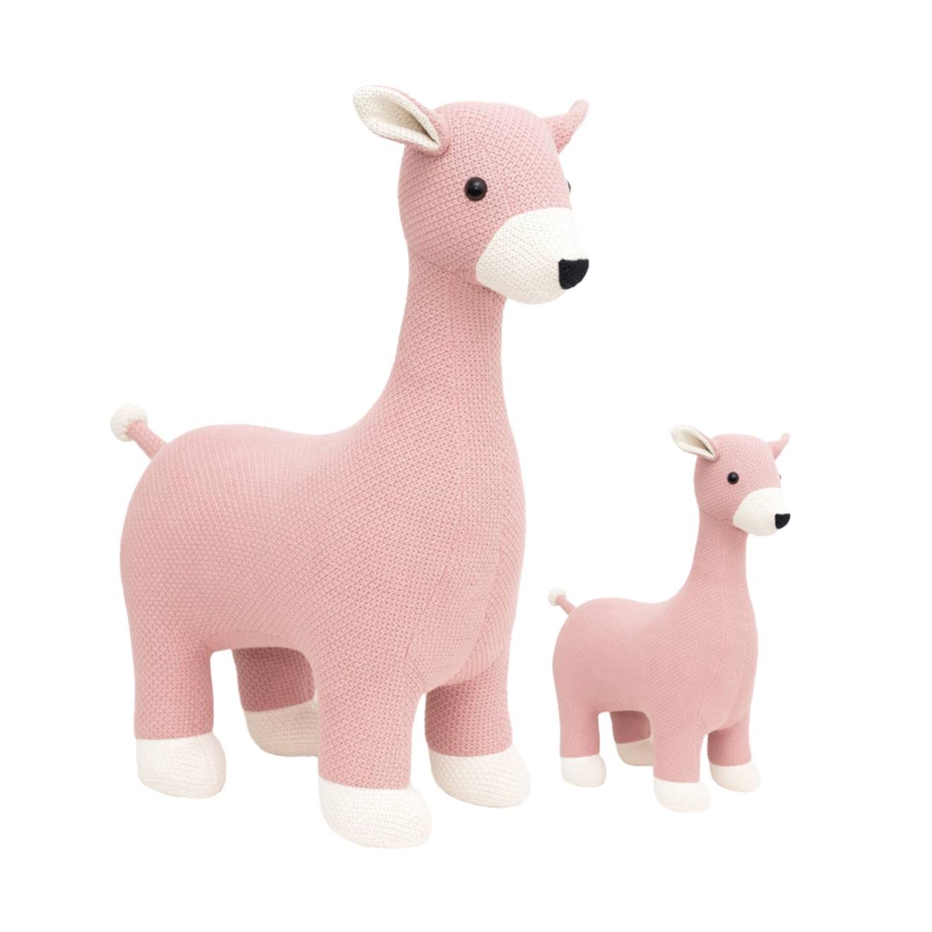 Lot 2 Peluches Cerfs Coton Pink