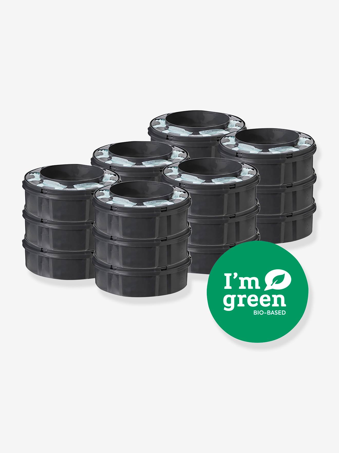 Lot de 18 recharges pour poubelles à couches Tec et Twist & Click Sangenic gris
