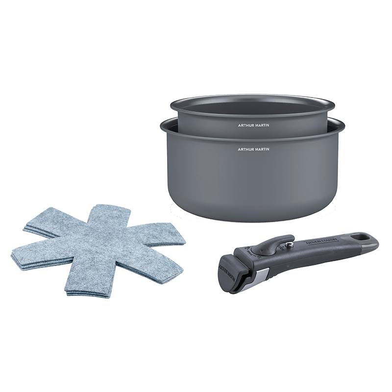 Lot De 2 Casseroles Ceramique Arthur Martin 16-20 Cm