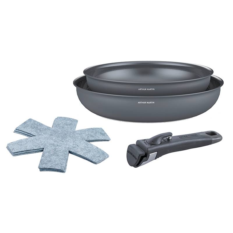 Lot De 2 Poêles Ceramique Arthur Martin 24-28 Cm