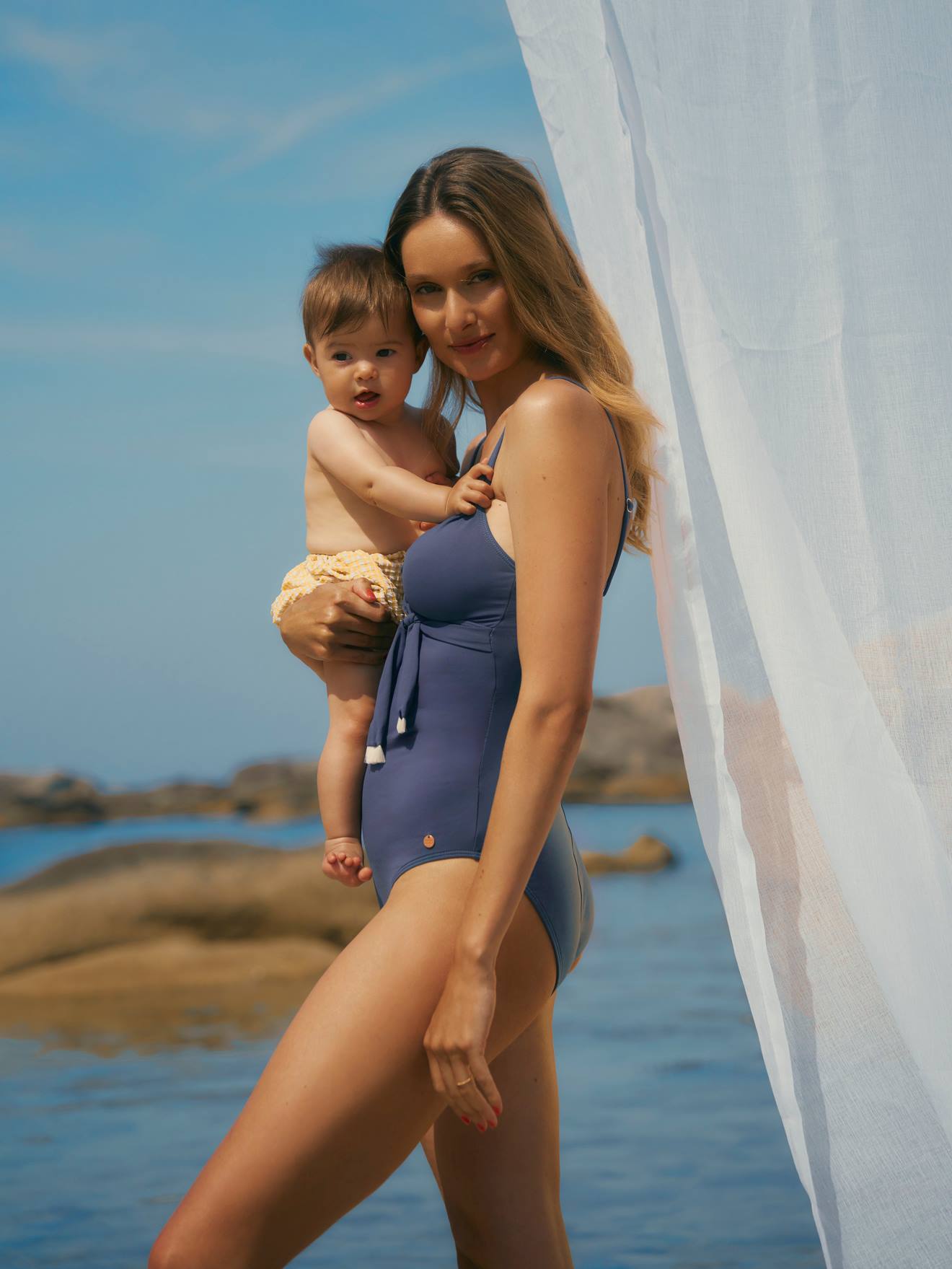 Maillot De Bain De Grossesse Manitoba Bleu