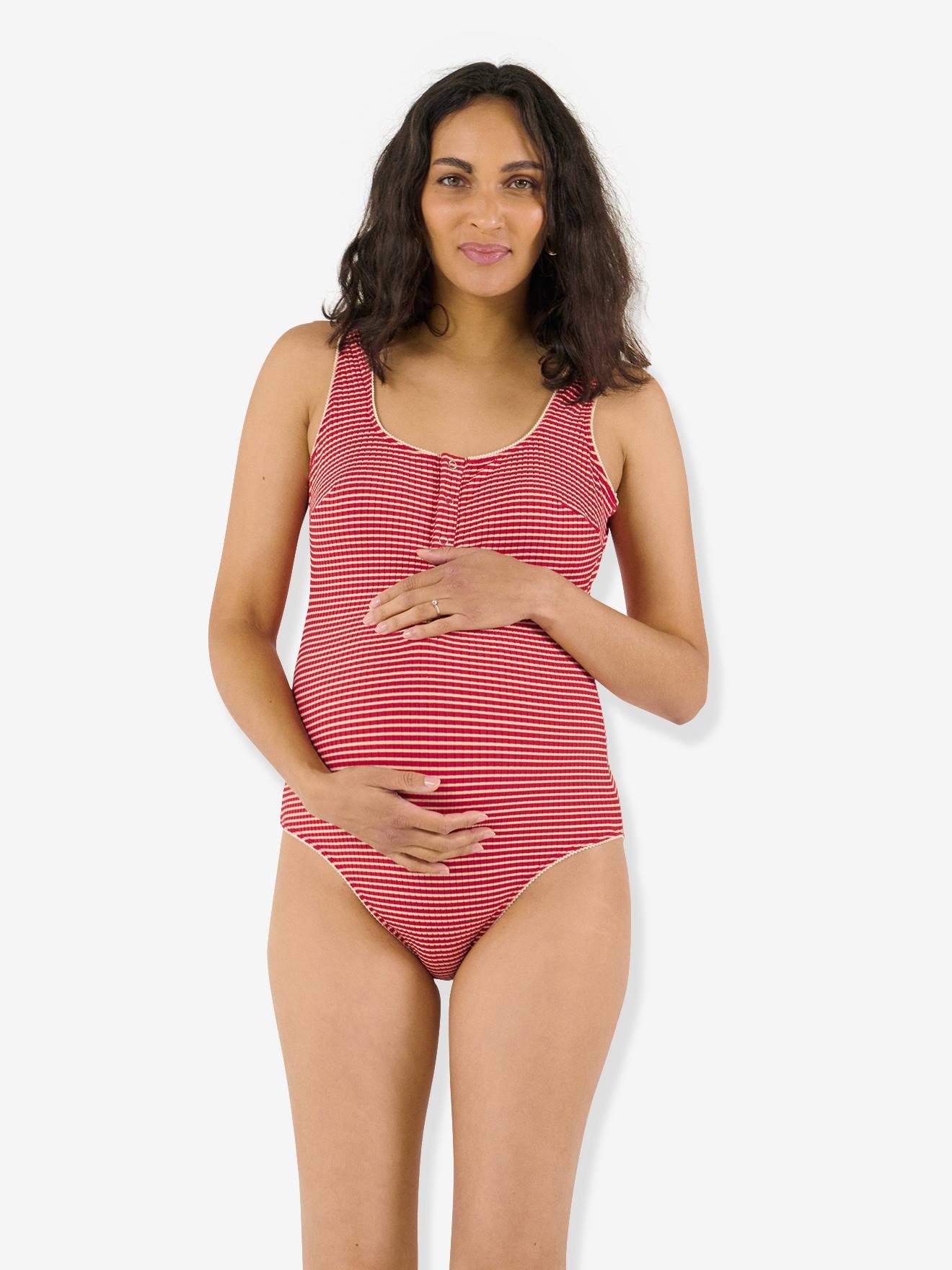 Maillot de bain une pièce grossesse rouge