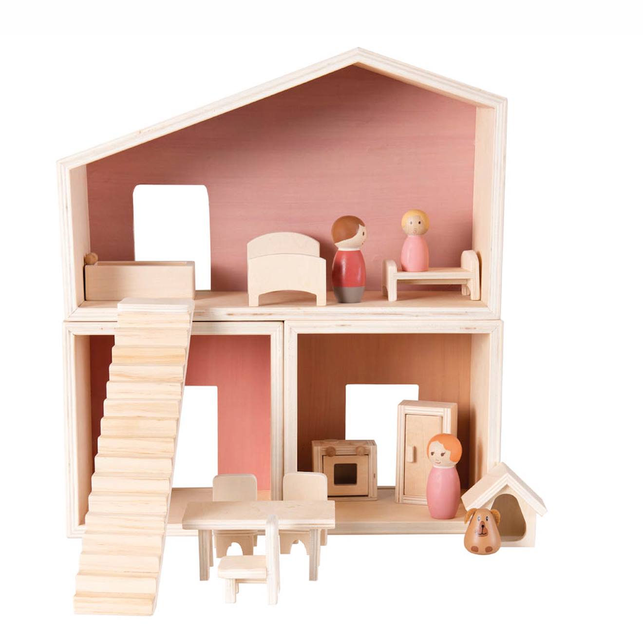 Maison De Poupées Modulaire Beige
