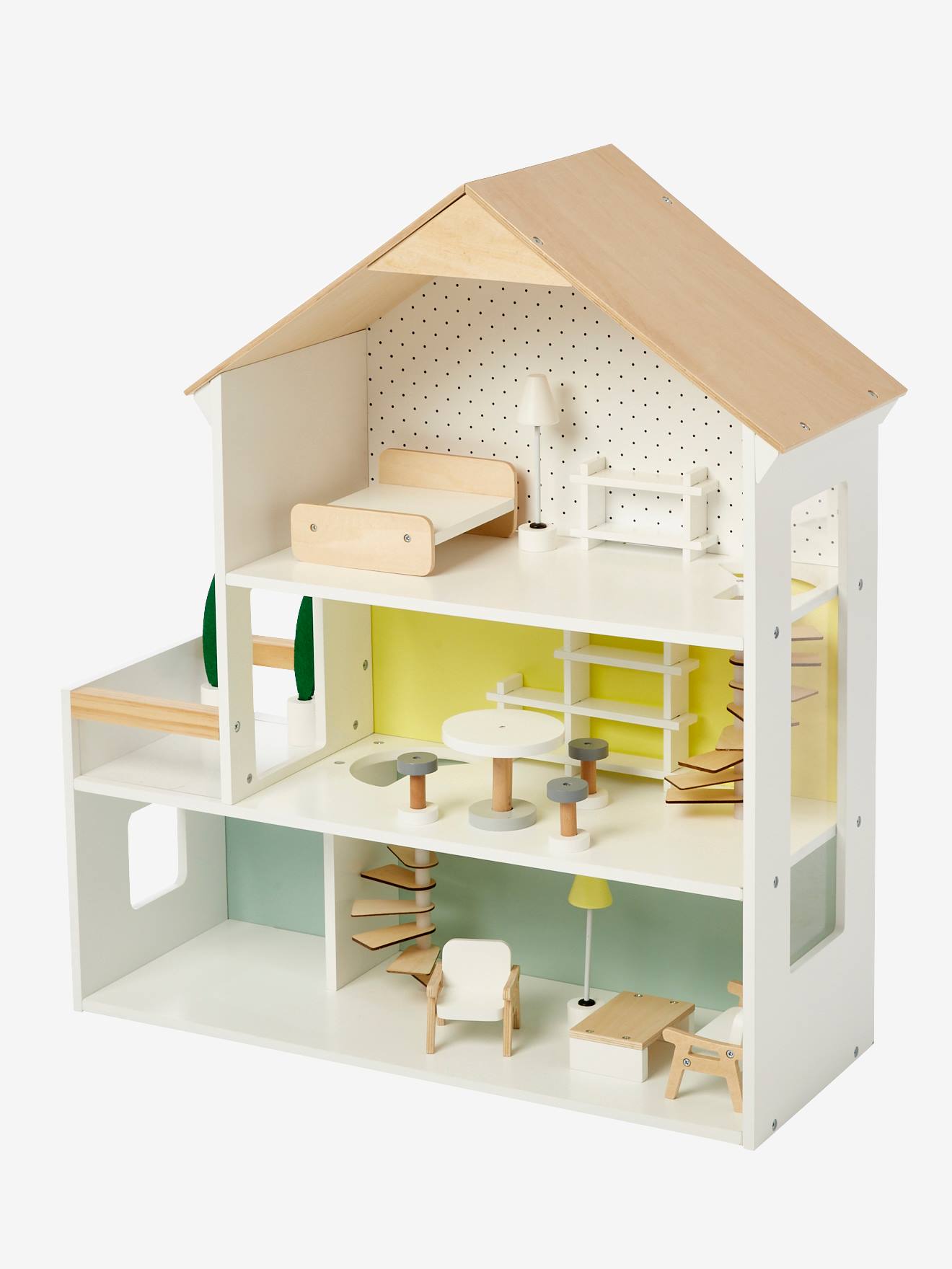Maison des amis des petits en bois FSC blanc