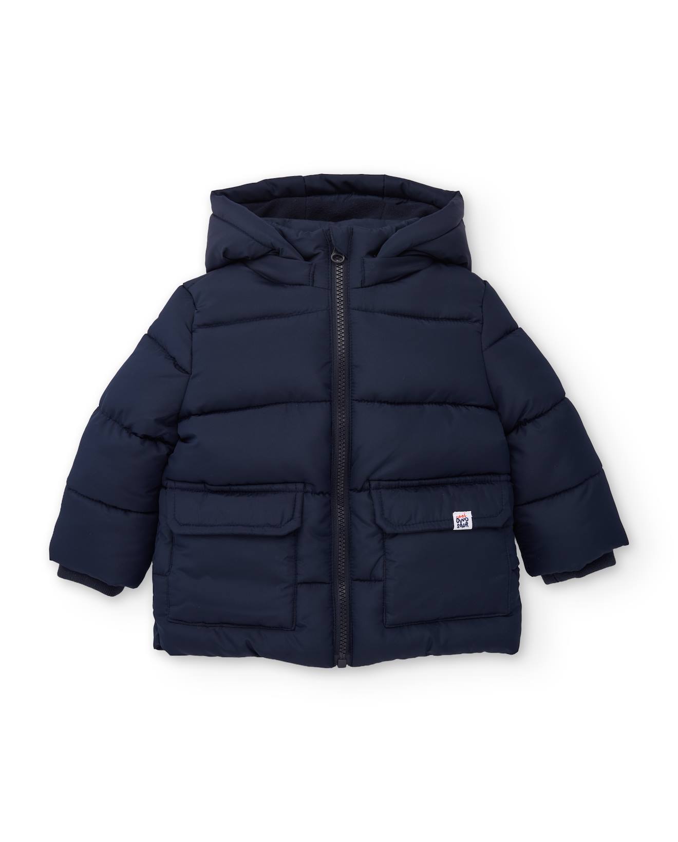 Manteau Matelassé Pour Garçon Avec Capuche Bleu