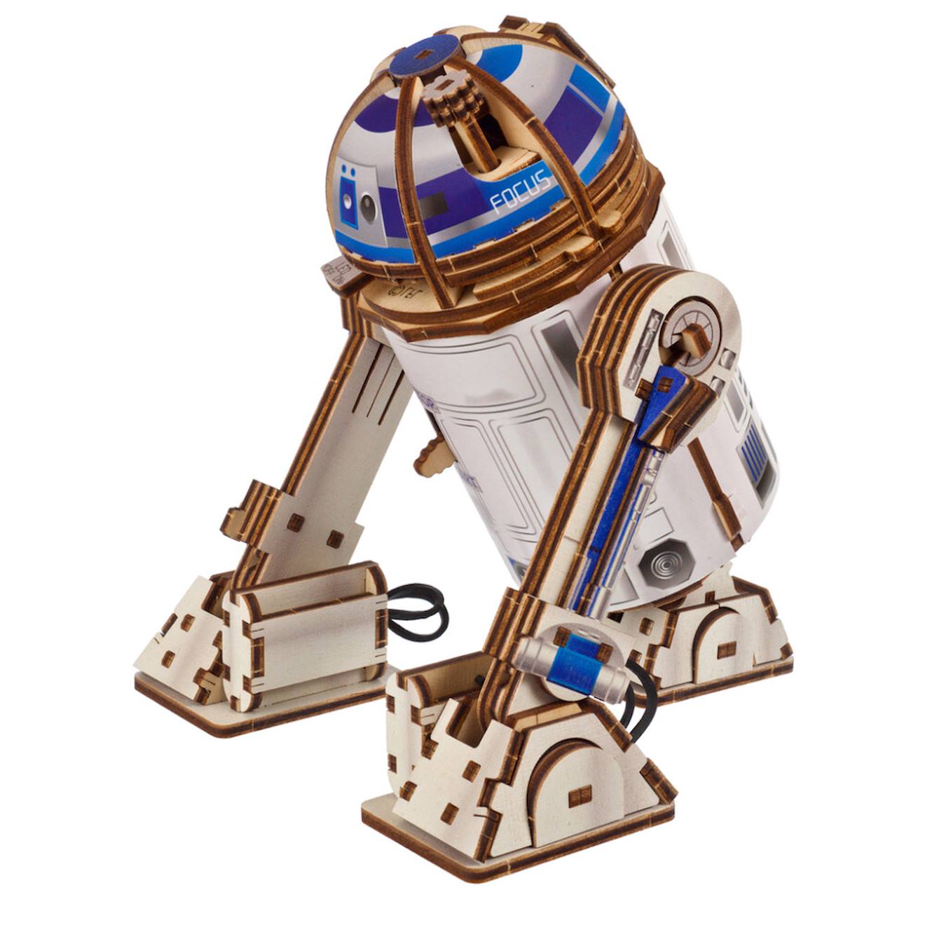 Maquette Star Wars À Construire – R2-d2 Avec Projecteur Led Et Mouvement Mécanique Multicolor