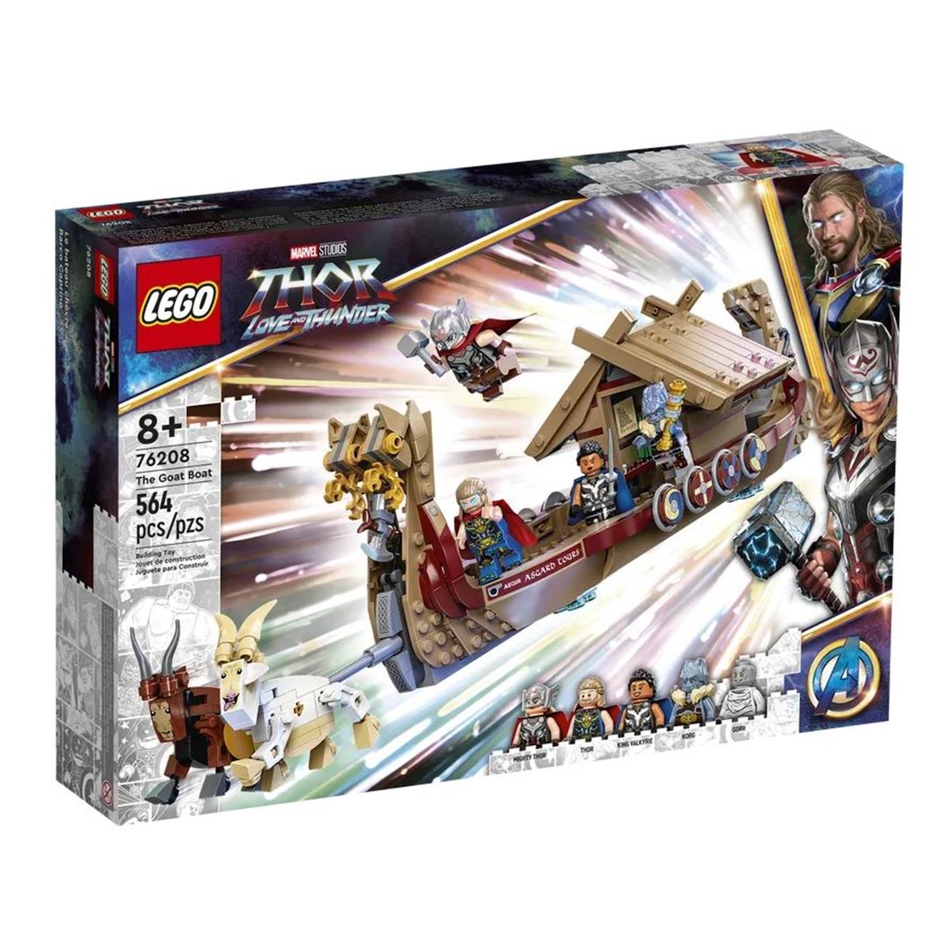 Marvel Le Drakkar De Thor 76208 Multicolore