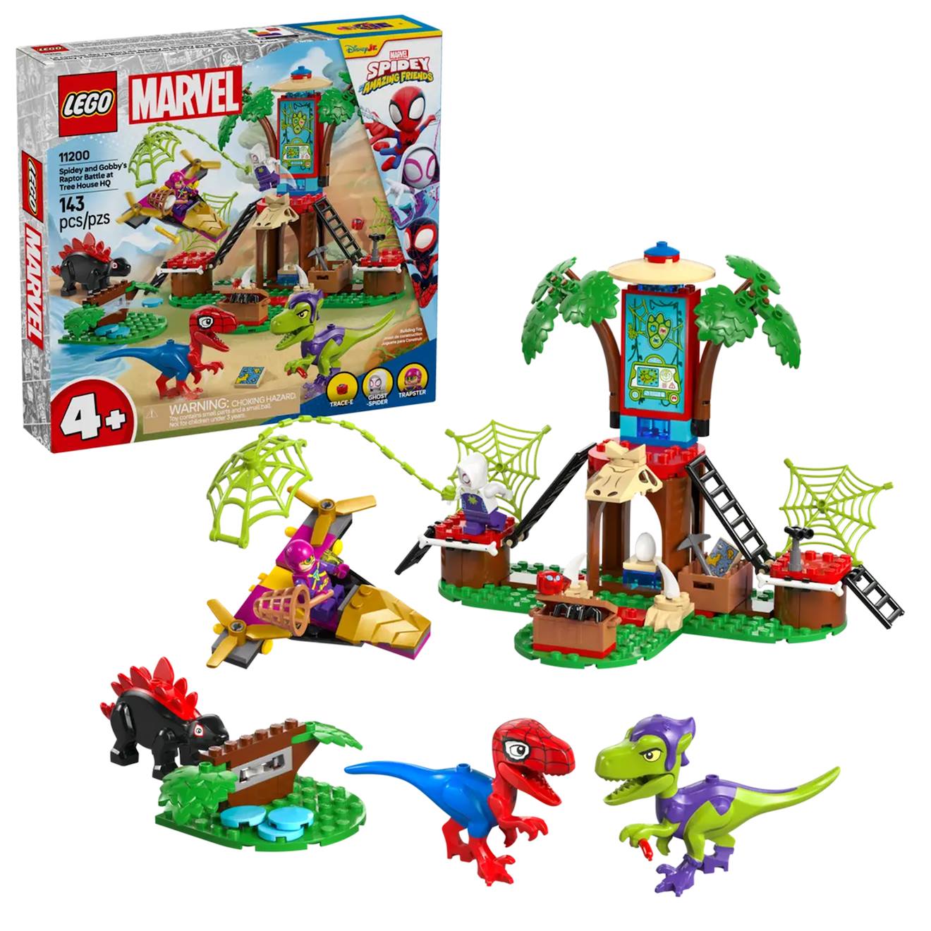 Marvel Spidey Contre Le Raptor De Gobby À La Cabane Dans L'arbre 11200 Multicolore