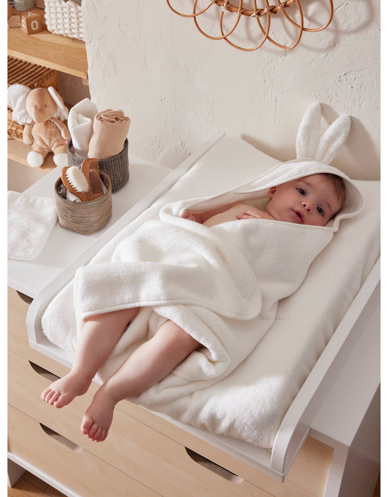 Matelas À Langer Avec Housse En Éponge - Bali Ecru