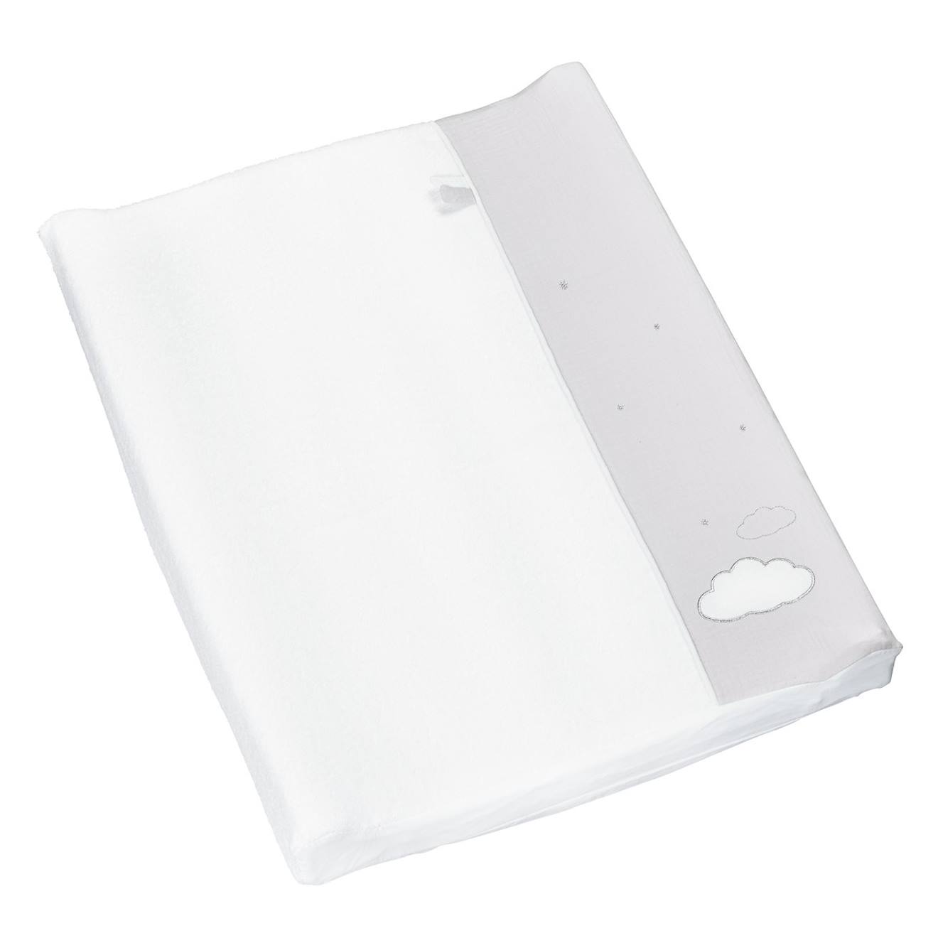 Matelas À Langer En Coton - Lily Blanc/gris