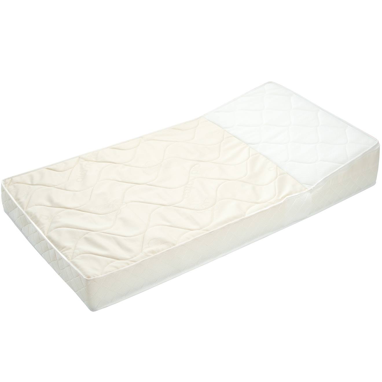 Matelas Bébé Anti-reflux En Coton Bio Made In France Écru