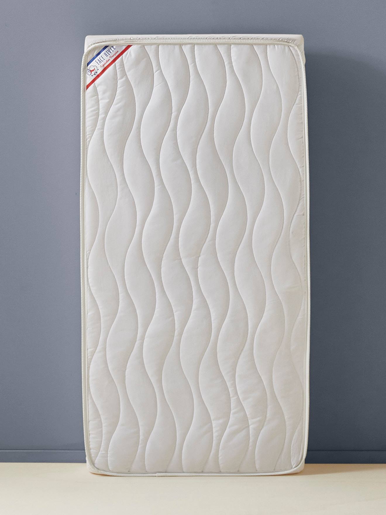 Matelas bébé mousse CERTIPUR blanc