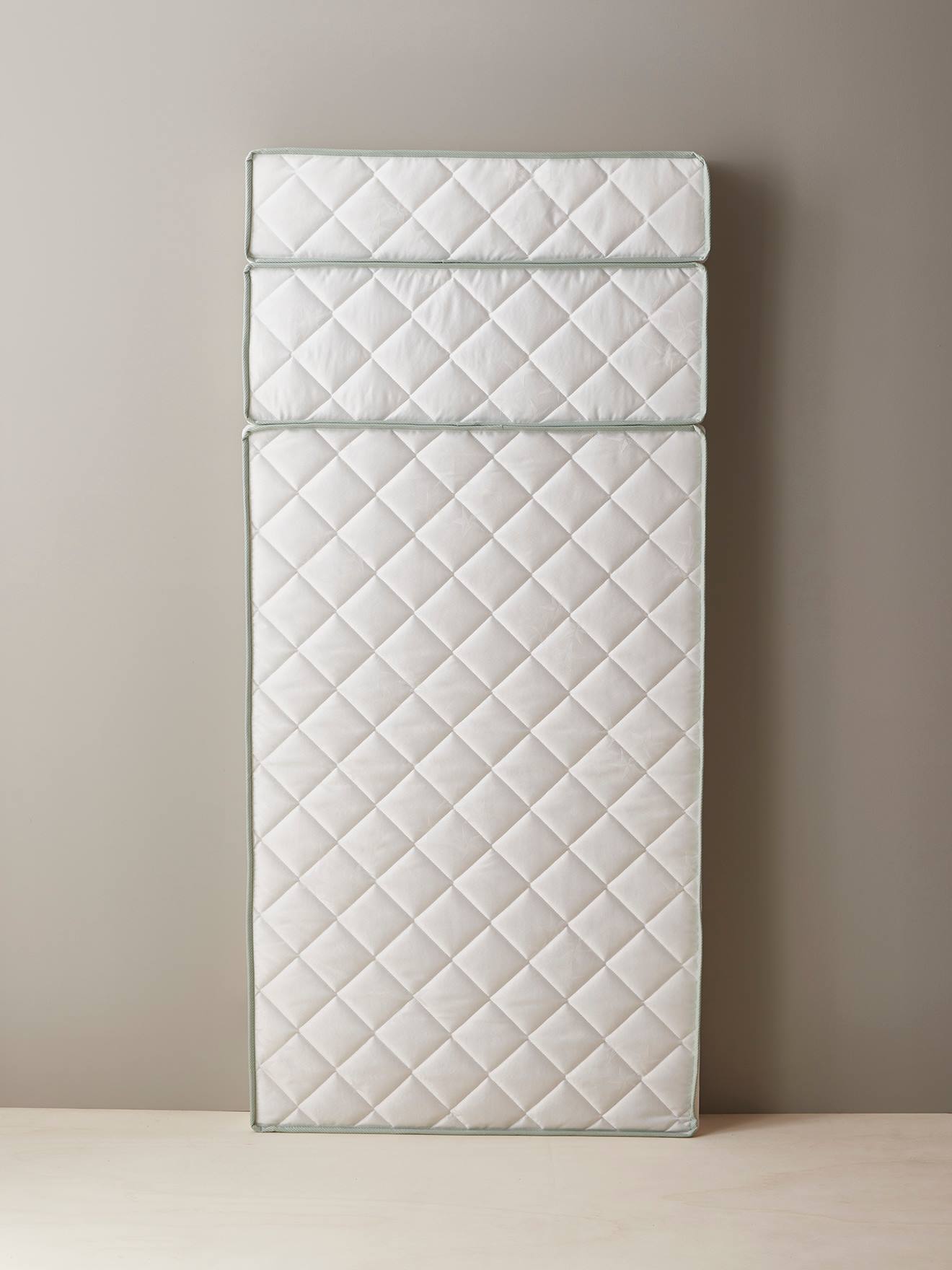 Matelas enfant évolutif 3 parties anti-acariens traité Bi-ome blanc