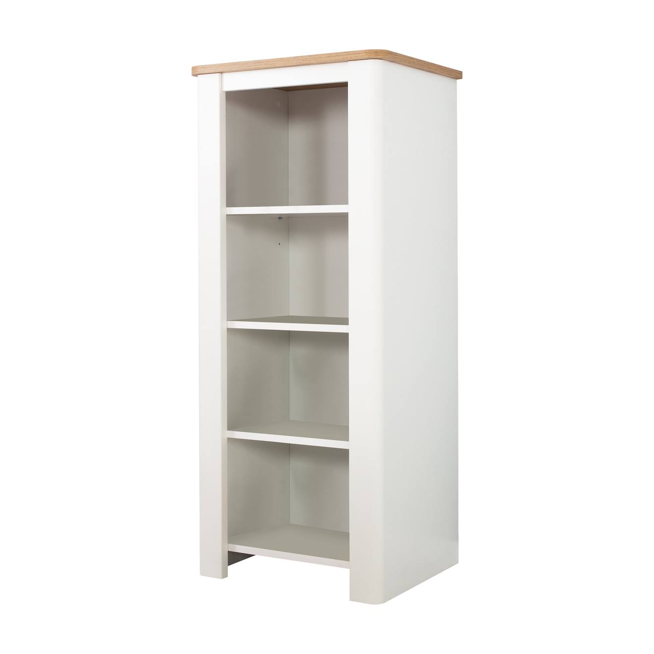 Meuble De Rangement 4 Cases Ava Blanc - Chêne Artisan