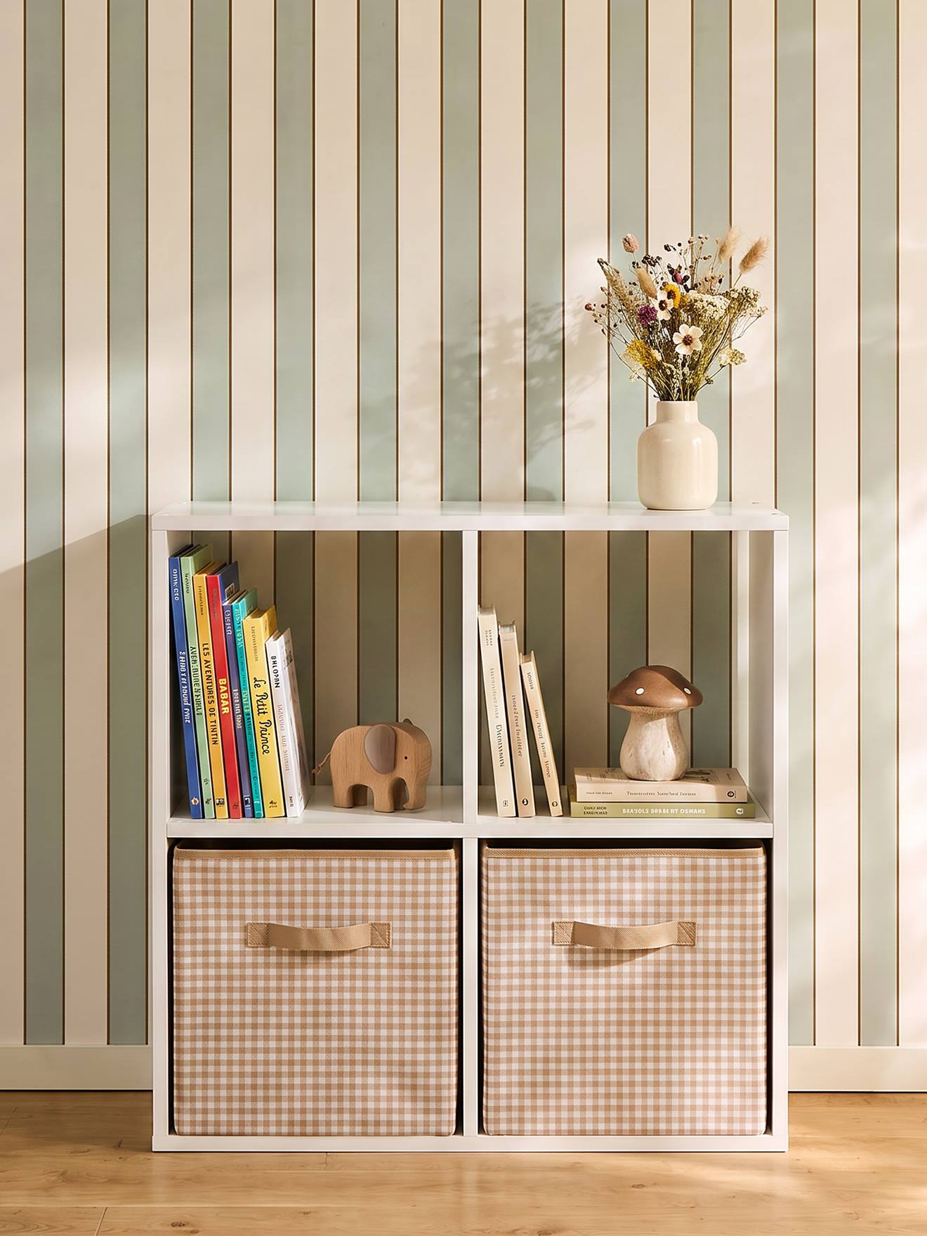Meuble de rangement 4 cases blanc