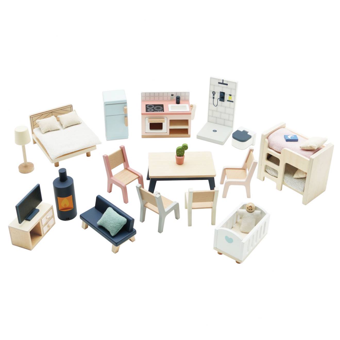 Meubles Pour Maison De Poupées Beige