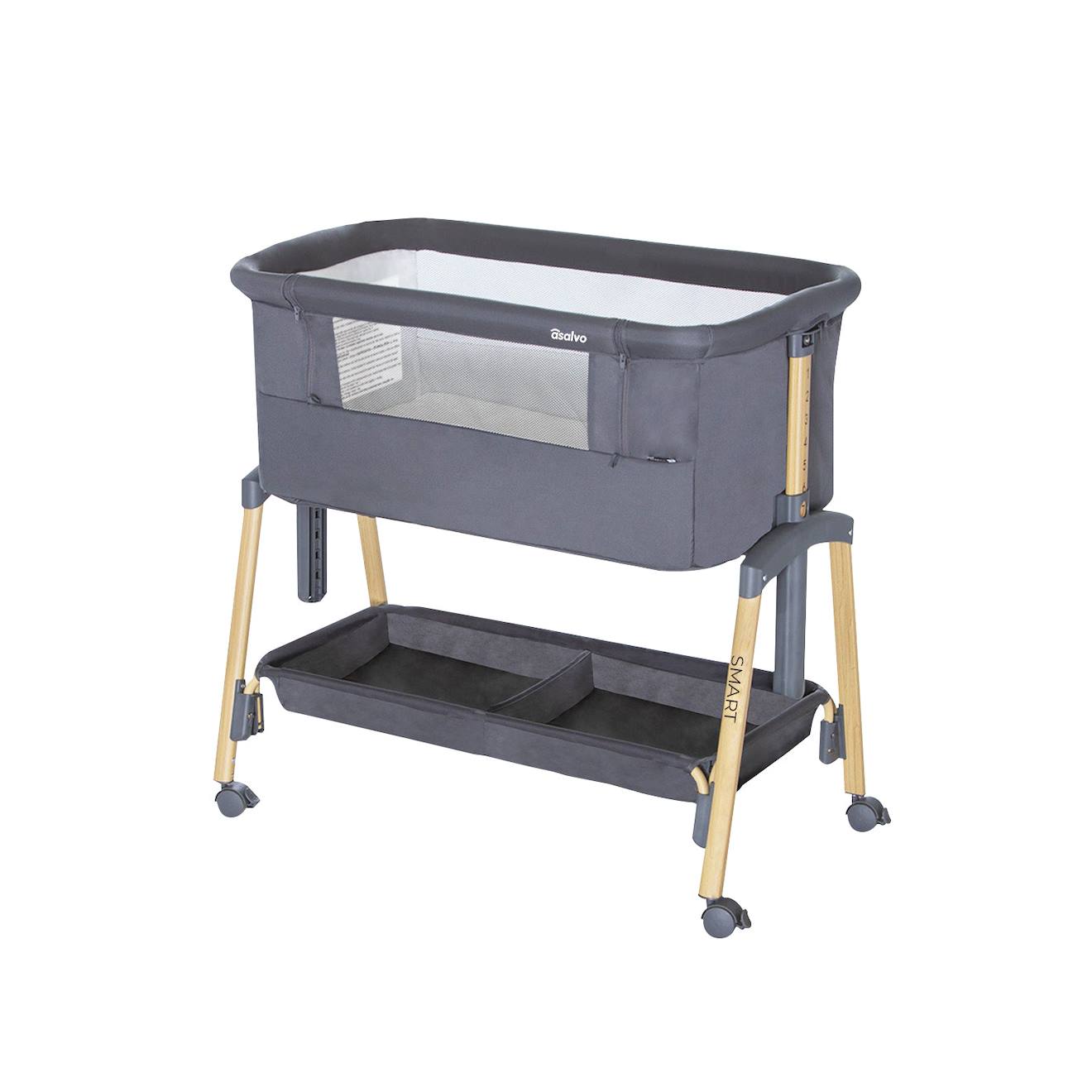 Mini Berceau Cododo 2 En 1 Réglable Smart Gris