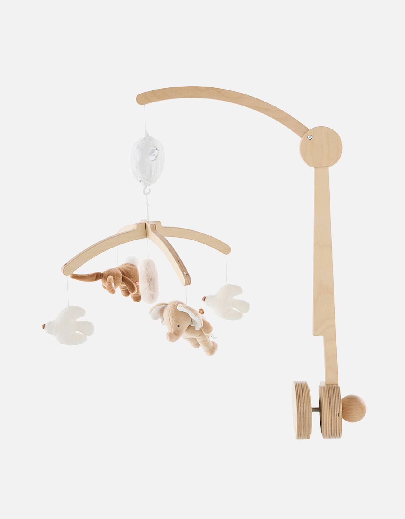 Mobile Musical Bras En Bois - Bali Moka & Snow Ecru